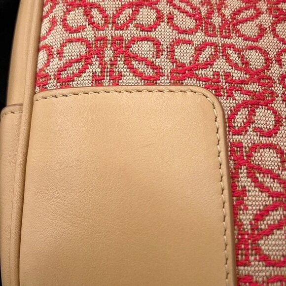 LOEWE Amazona 2WAYBag Size 28 Jacquard/Leather Warm Desert - Picture 8 of 16